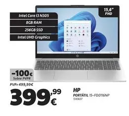 HP - Portátil 15-FD0116NP