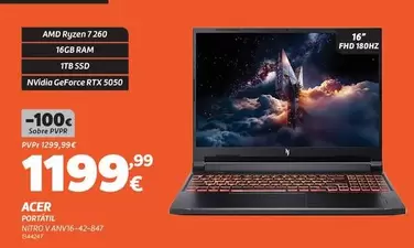 Acer - Portátil NITRO V ANV16-42-847