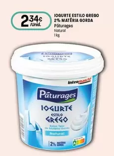 Páturages - Iogurte Estilo Grego 2% Materia Gorda