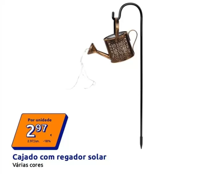 Cajado Com Regador Solar