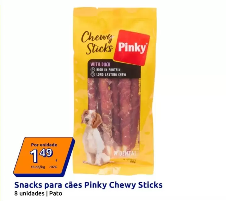 Pinky - Snacks Para Cães Chewy Sticks