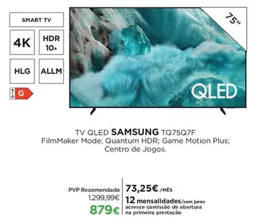 Samsung - Tv Qled Tq75q7f