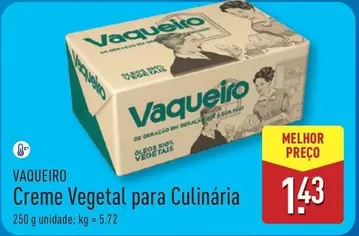 Vaqueiro -  Creme Vegetal Para Culinaria