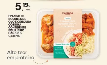 Seleção du chef - Frango C/ Noodles Ovo E Cenoura Continente Equilibio