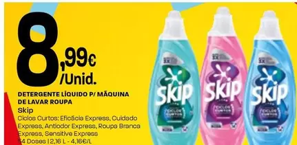 Skip - Detergente Líquido P/Maquina De Lavar Roupa