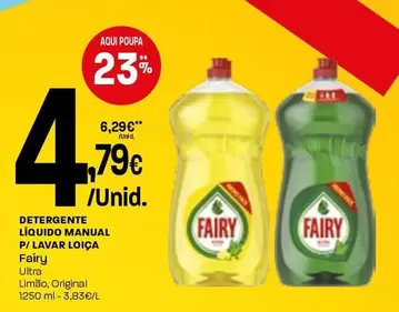 Fairy - Detergente Líquido Manual P/Lavar Loica