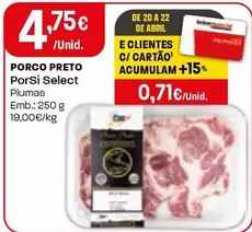 Porsi Select - Porco Preto