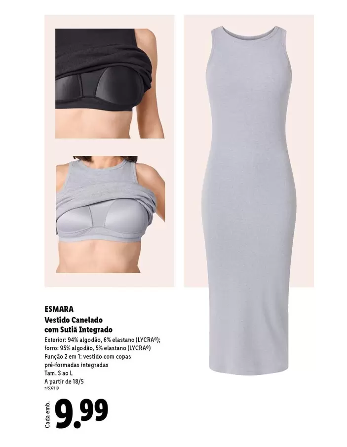 Esmara - Vestido Camendo Con Sushi Internado