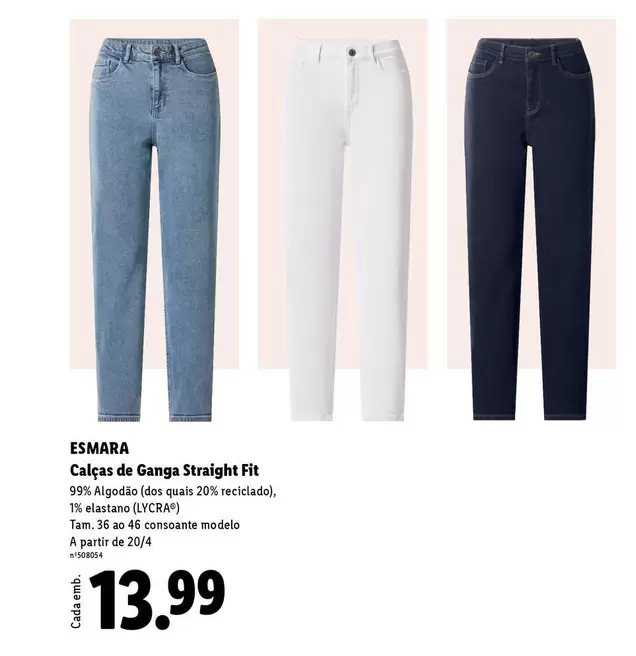 Esmara - Calcas De Ganga Straight Fit