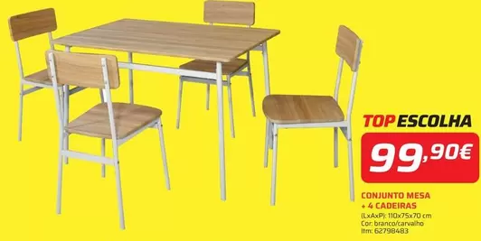 Comunto Mesa 4 Cadeira