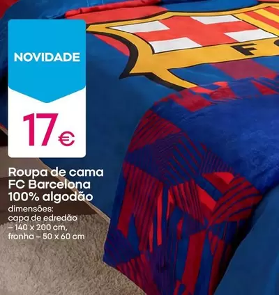 Roupa De Cama Fc Barcelona 100% Algodaio