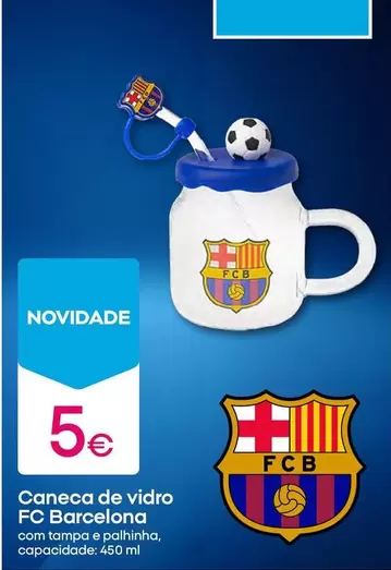 .Com - Caneca De Vidrio Fc Barcelona