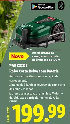 parkside - Robot Corta Relva Com Batería