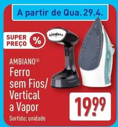 A+ - Ferro Sem Fios/Vertical A Vapor