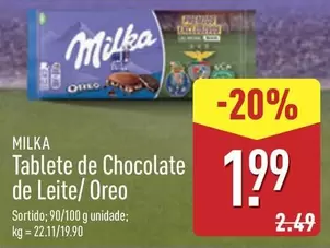 Milka - Tablete De Chocolate De Leite/ Oreo