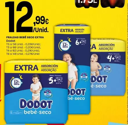 Dodot - Fraldas Bebe Seco Extra