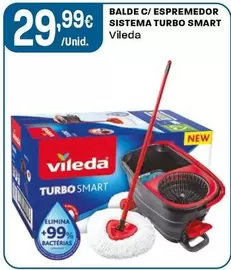 Vileda - Balde C/ Espremedor Sistema Turbo Smart