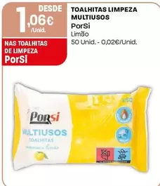 Porsi - Toalhitas Limpeza Multiusos