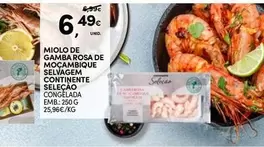 Continente - Miolo De Gambarosa De Moccambique Selvagem  Selecao