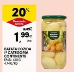 Continente - Batata Cozida 1 Categoria