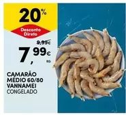 Camarão Medio 60/80 Vannamei