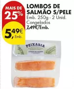 Lombos De Salmão S/pele