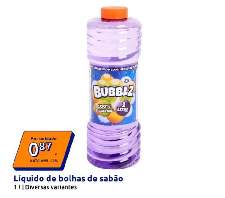Bubblz - Liquido De Bolhas De Sabão