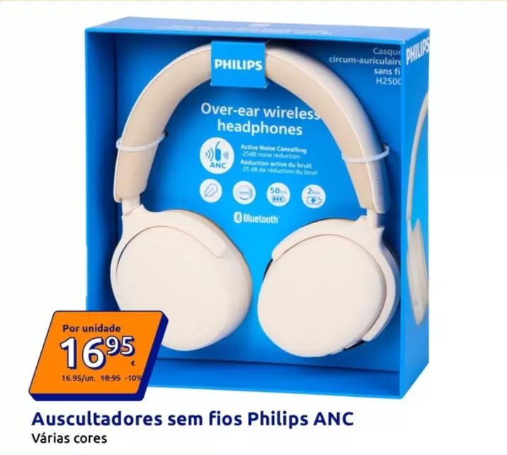 Philips - Auscultadores Sem Fios ANC