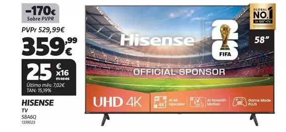 Hisense - Tv 58A6Q