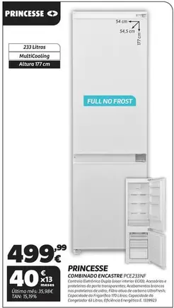 Princesse - Combinado Encastre PCE233NF