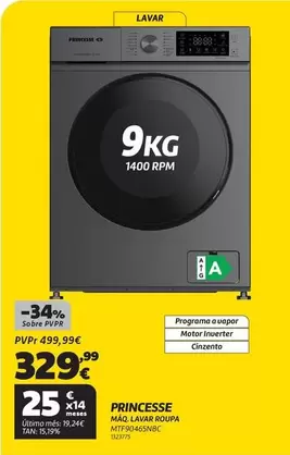 Princesse - Mâq. Lavar Roupa MTF90465NBC