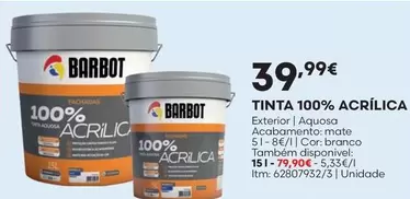 Barbot - Tinta 100% Acrílica