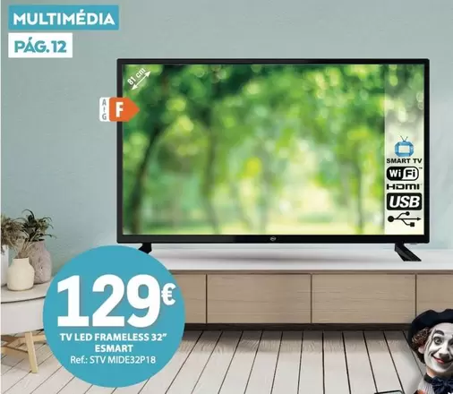 Esmart - Tv Led Frameless 32"