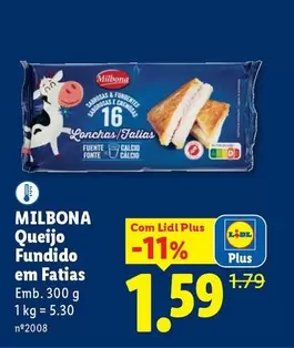 Milbona - Queijo Fundido Em Fatias