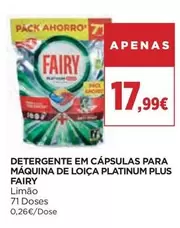 Fairy - Detergente Em CáPsulas Para MáQuina De LoiçA Platinum Plus