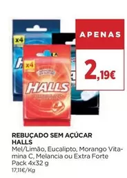 Halls - Rebuçado Sem Açúcar