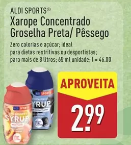 Aldi - Xarope Concentrado Groselha Preta