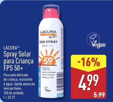 Lacura - Spray Solar Para Crianca FPS 50+