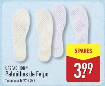 up2fashion - Palmilhas De Felpo