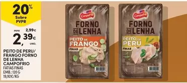 Campofrio - Peito De Peru/ Frango Forno De Lenah