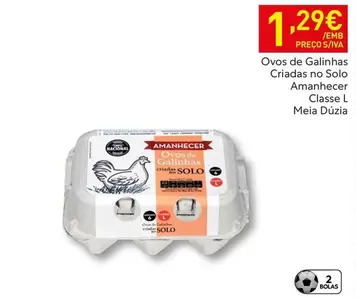 Nacional - Ovos de Galinhas Criadas no Solo Amanhecher