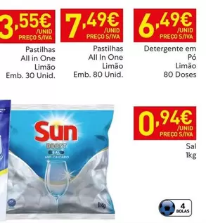 Sun - Pastilhas All In One Limao