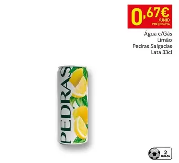 Pedras - Água C/Gas Limao  Salgadas