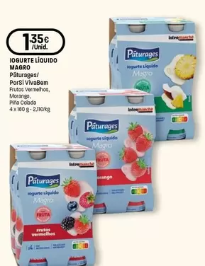 Páturages/Porsi Vivabem - Iogurte Liquido Magro