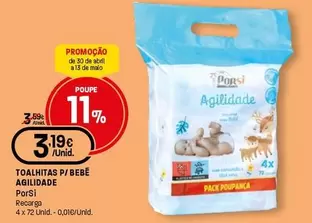 Porsi - Toalhitas P/Bebe Agilidade