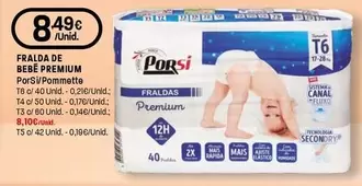 Porsi/Pommette - Fralda De Bebe Premium