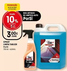 Porsi - Spray Limpa Tablier