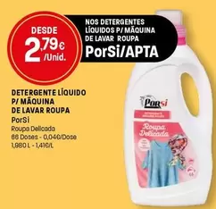 Porsi - Detergente Líquido P/Maquina De Lavar Roupa