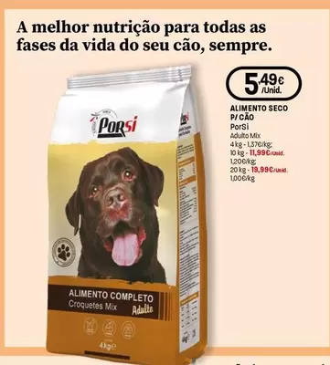 Porsi - Alimento Seco P/Cão 