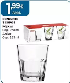Maxim - Conjunto 3 Copos